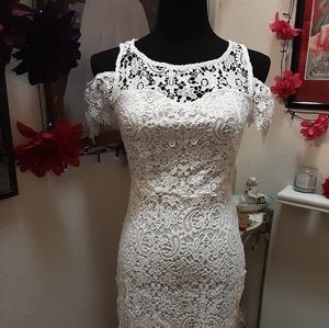 White Embroidered Dress